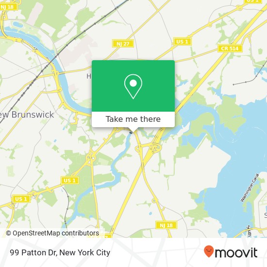 Mapa de 99 Patton Dr, East Brunswick, NJ 08816
