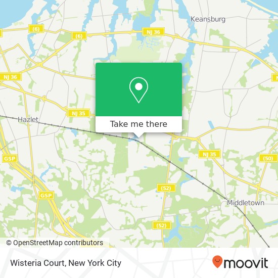 Wisteria Court, Wisteria Ct, Holmdel, NJ 07733, USA map