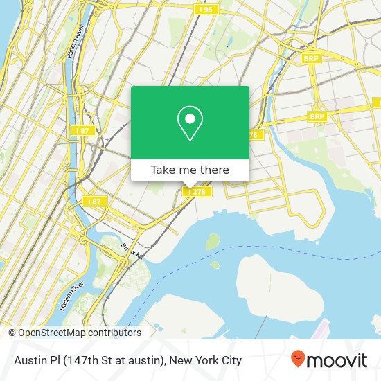 Mapa de Austin Pl (147th St at austin), Bronx, NY 10455