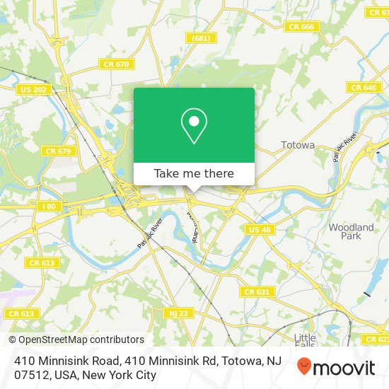410 Minnisink Road, 410 Minnisink Rd, Totowa, NJ 07512, USA map