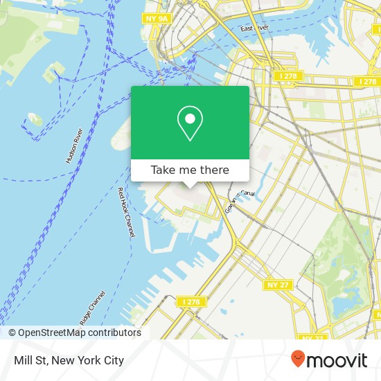 Mapa de Mill St, Brooklyn, NY 11231