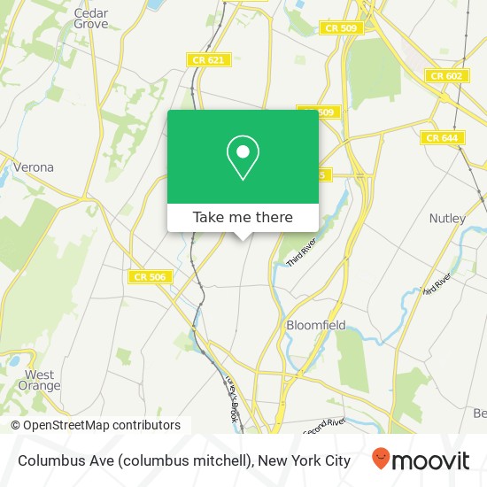 Columbus Ave (columbus mitchell), Glen Ridge, NJ 07028 map