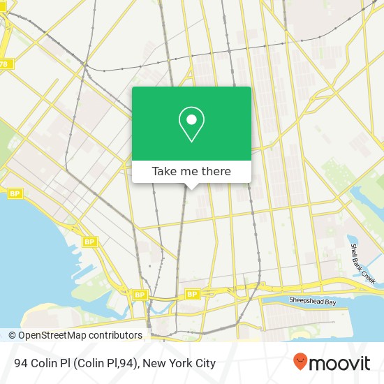 94 Colin Pl (Colin Pl,94), Brooklyn, NY 11223 map