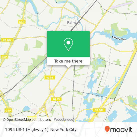 Mapa de 1094 US-1 (Highway 1), Avenel, NJ 07001