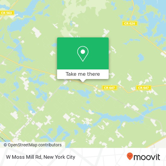 Mapa de W Moss Mill Rd, Egg Harbor City (SOUTH EGG HARBOR), NJ 08215