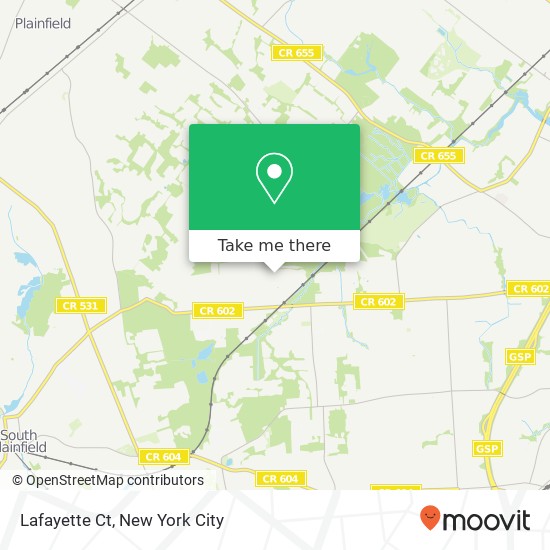 Mapa de Lafayette Ct, Edison, NJ 08820