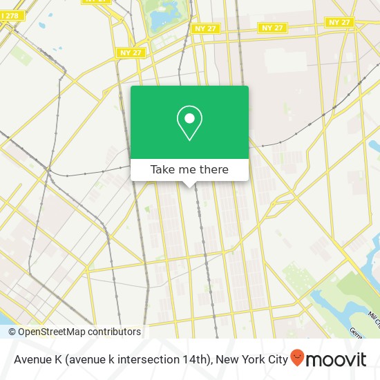 Avenue K (avenue k intersection 14th), Brooklyn, NY 11230 map