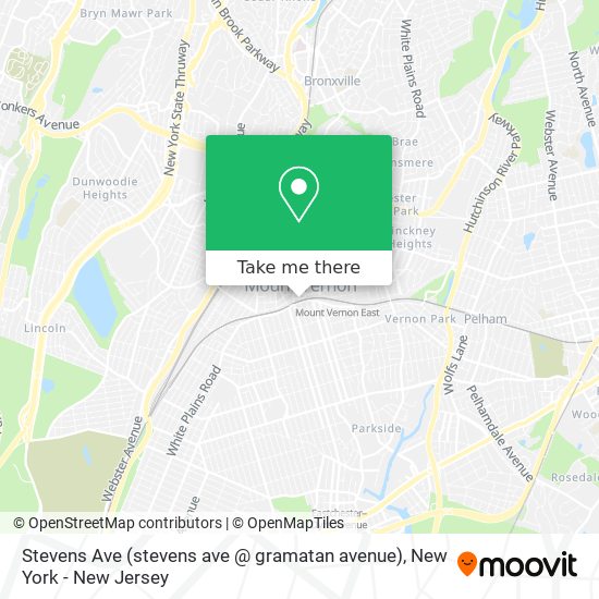Mapa de Stevens Ave (stevens ave @ gramatan avenue)