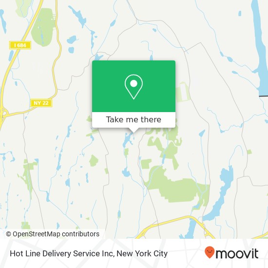 Hot Line Delivery Service Inc map
