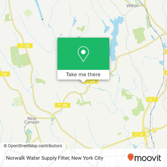 Mapa de Norwalk Water Supply Filter