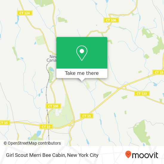 Girl Scout Merri Bee Cabin map