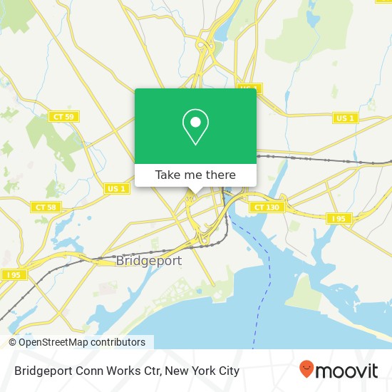 Mapa de Bridgeport Conn Works Ctr