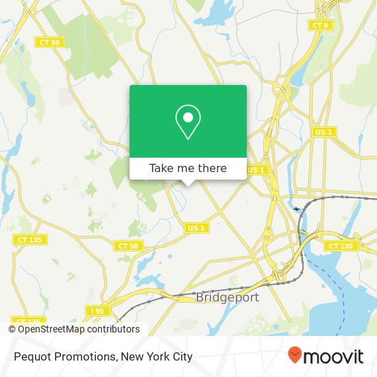 Pequot Promotions map