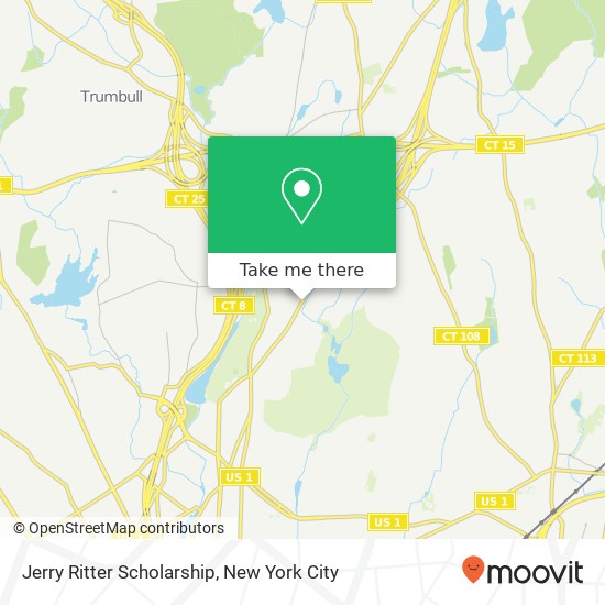 Jerry Ritter Scholarship map