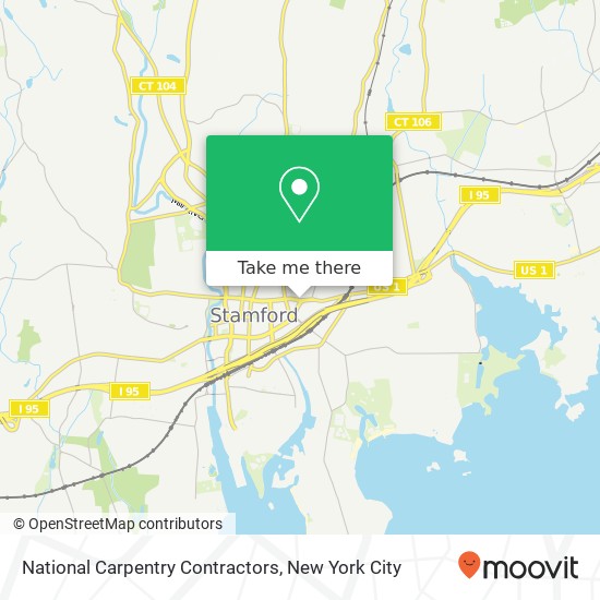 National Carpentry Contractors map