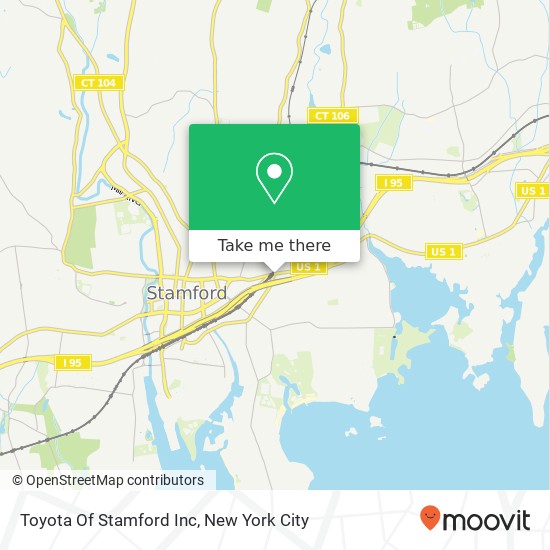 Toyota Of Stamford Inc map