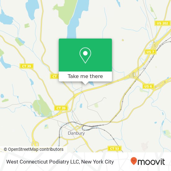 West Connecticut Podiatry LLC map