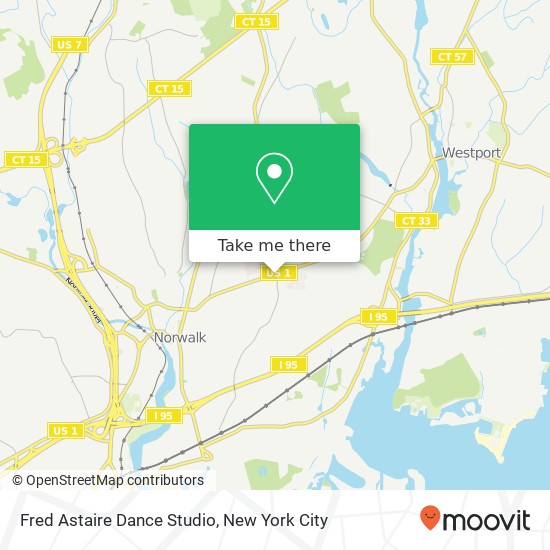 Fred Astaire Dance Studio map