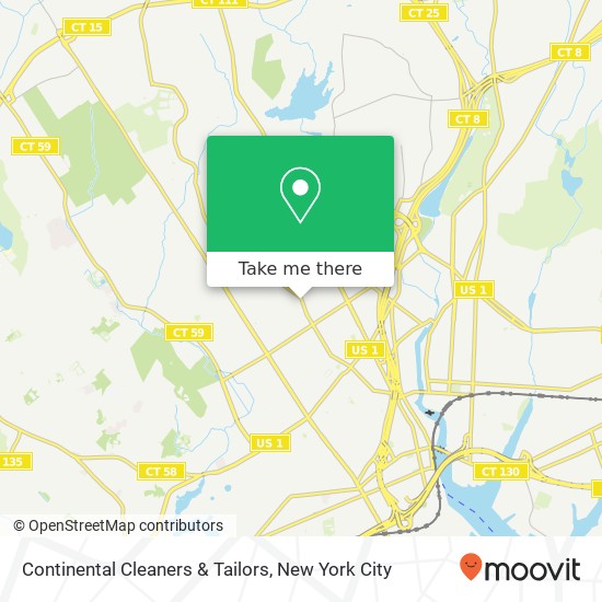 Continental Cleaners & Tailors map