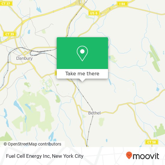 Fuel Cell Energy Inc map