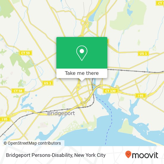 Mapa de Bridgeport Persons-Disability
