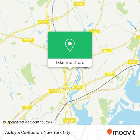 Mapa de Aizley & Co-Boston