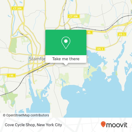 Mapa de Cove Cycle Shop