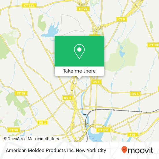 Mapa de American Molded Products Inc