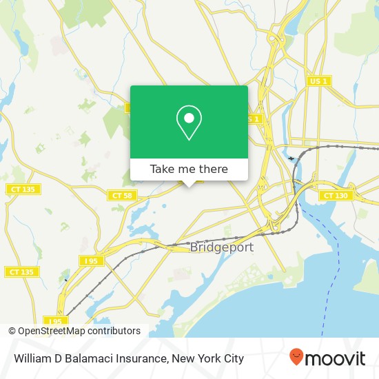 Mapa de William D Balamaci Insurance