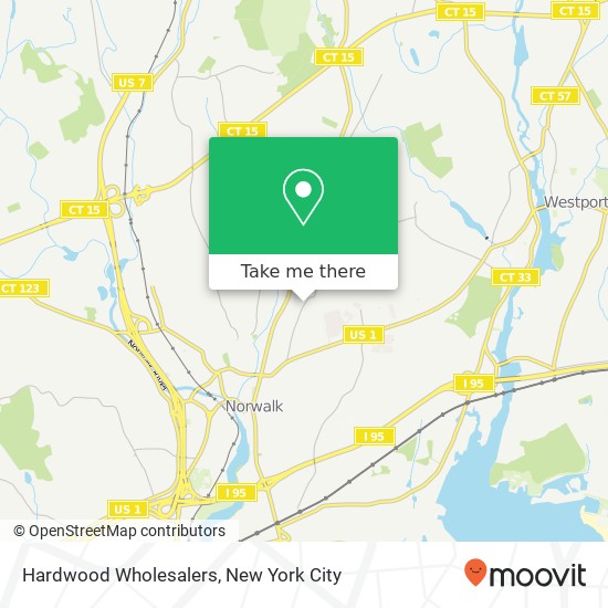 Hardwood Wholesalers map