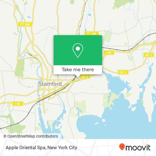 Apple Oriental Spa map