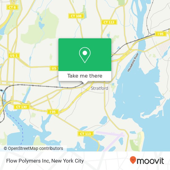 Flow Polymers Inc map