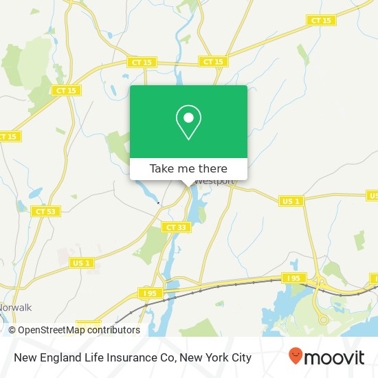 New England Life Insurance Co map