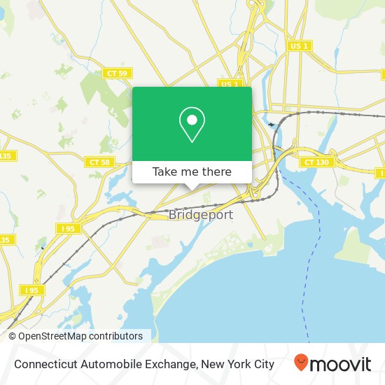 Mapa de Connecticut Automobile Exchange