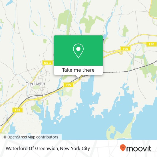 Waterford Of Greenwich map