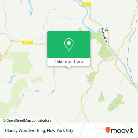 Clancy Woodworking map