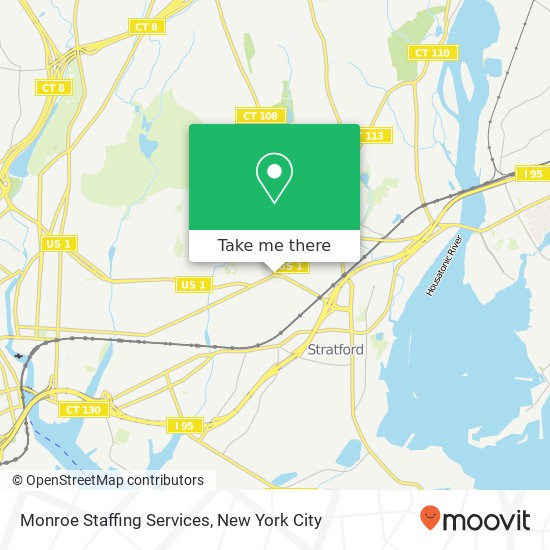 Monroe Staffing Services map
