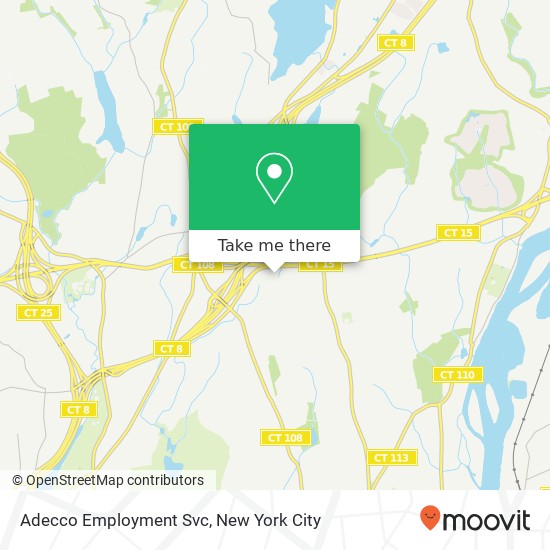 Mapa de Adecco Employment Svc