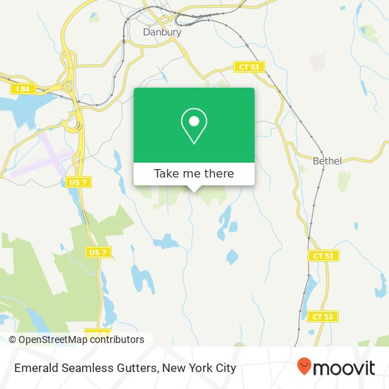 Emerald Seamless Gutters map