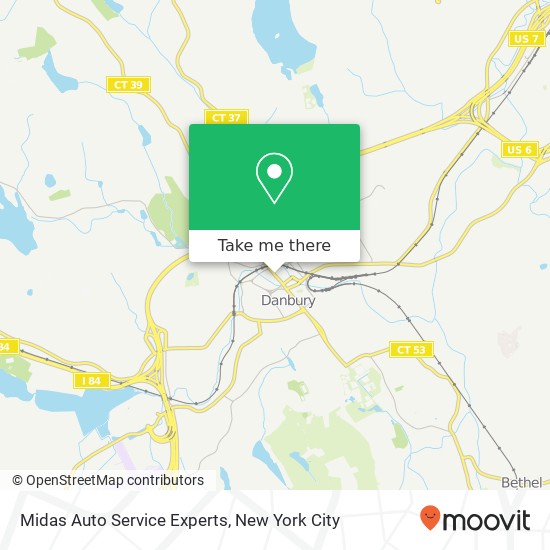 Mapa de Midas Auto Service Experts