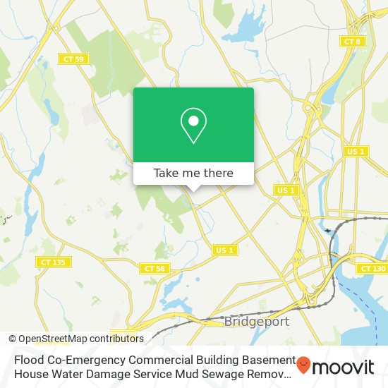 Mapa de Flood Co-Emergency Commercial Building Basement House Water Damage Service Mud Sewage Removal-Serve