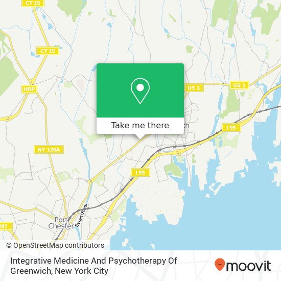 Integrative Medicine And Psychotherapy Of Greenwich map