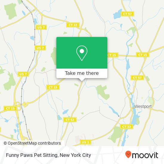 Mapa de Funny Paws Pet Sitting