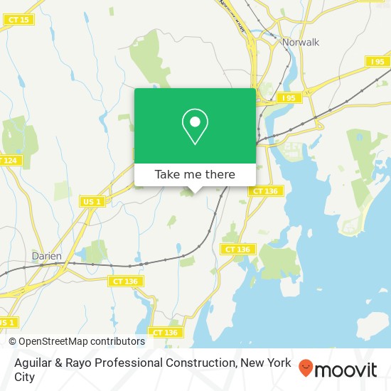 Aguilar & Rayo Professional Construction map