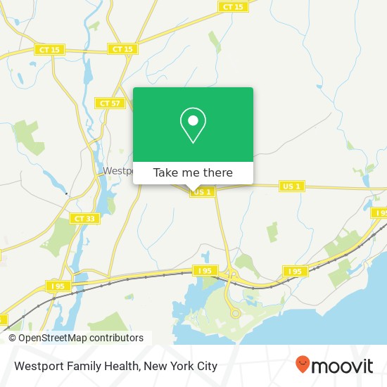 Westport Family Health map