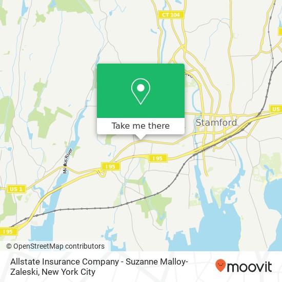 Allstate Insurance Company - Suzanne Malloy-Zaleski map