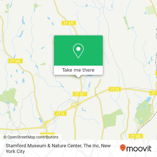 Mapa de Stamford Museum & Nature Center, The Inc