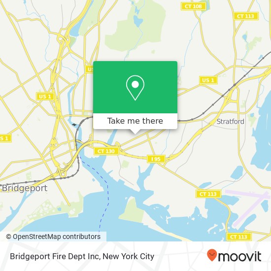 Mapa de Bridgeport Fire Dept Inc