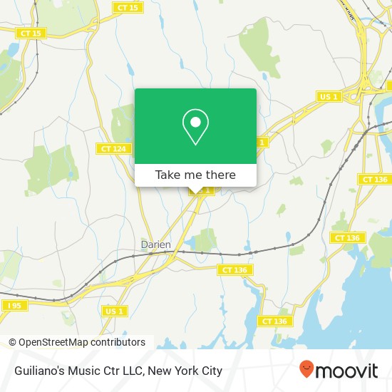 Mapa de Guiliano's Music Ctr LLC