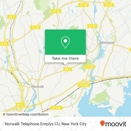 Norwalk Telephone Emplys CU map